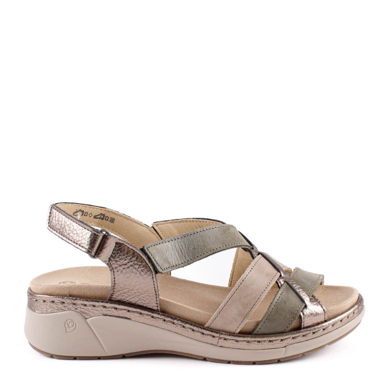 SANDALIA VELCRO COMBI VERDE 3316