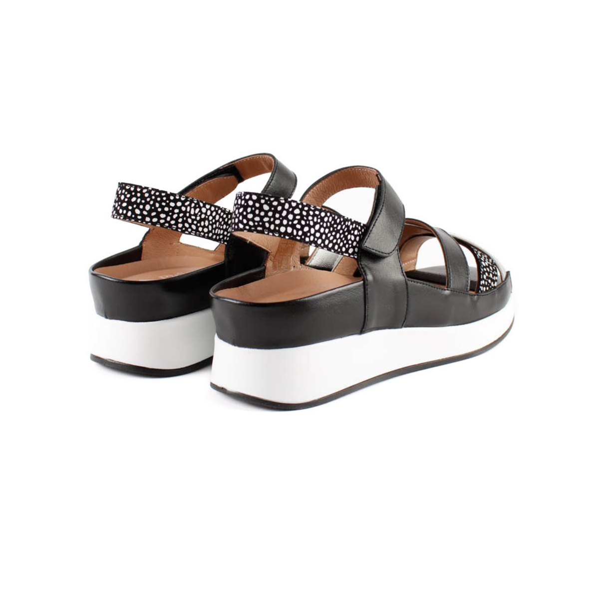SANDALIA TIRAS DAMA NEGRO 260424