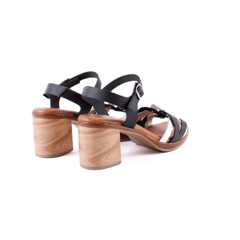 SANDALI COMBI TACHAS NEGRO T13036