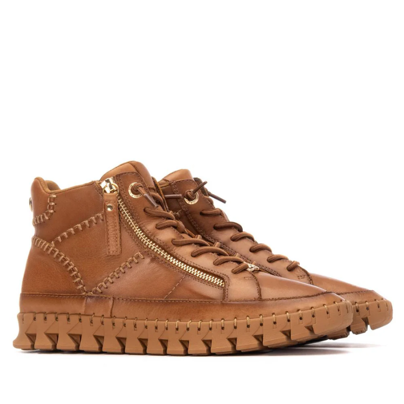 BOTIN COSIDO CREMALLERA CAMEL 162708