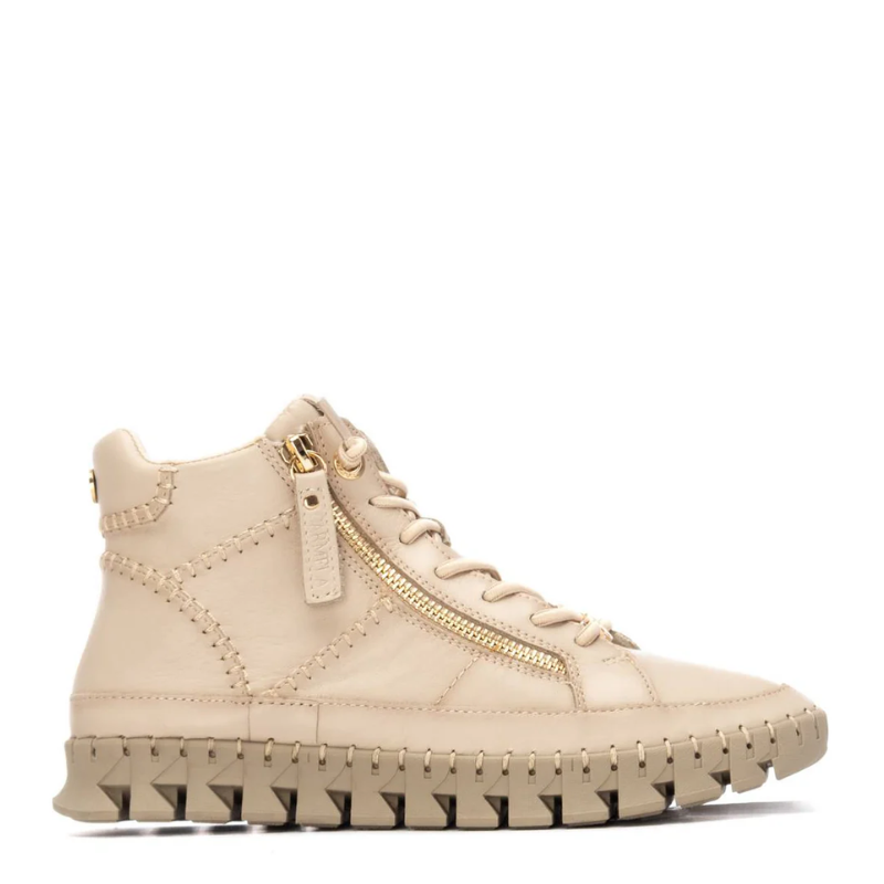 BOTIN COSIDO CREMALLERA BEIGE 162708