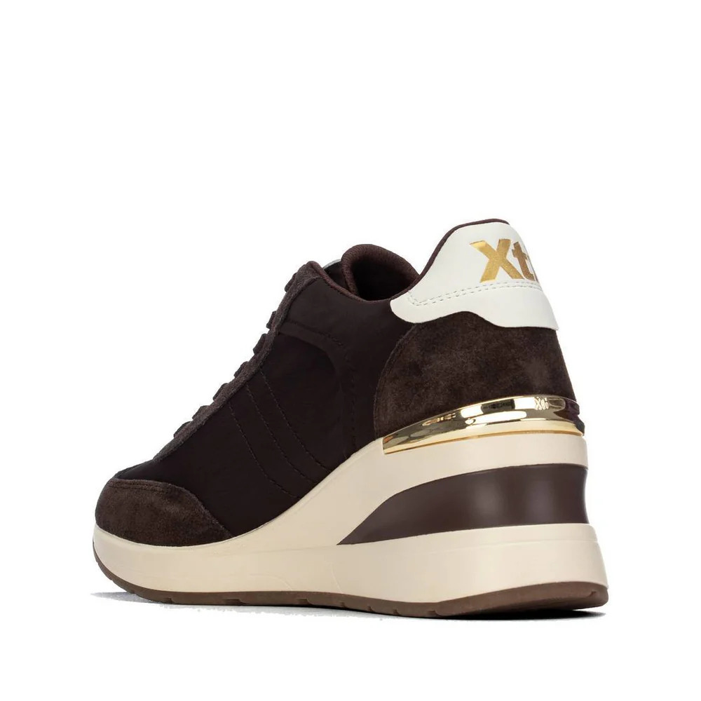 SNEAKER CUÑA CORDON MARRON 146365