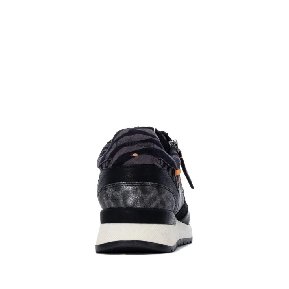SNEAKER PRINT CREMALLERA NEGRO 176219