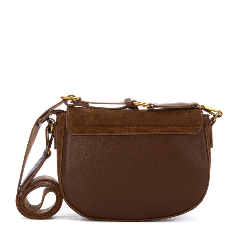 BANDOLERA SOLAPA HEBILLA CAMEL