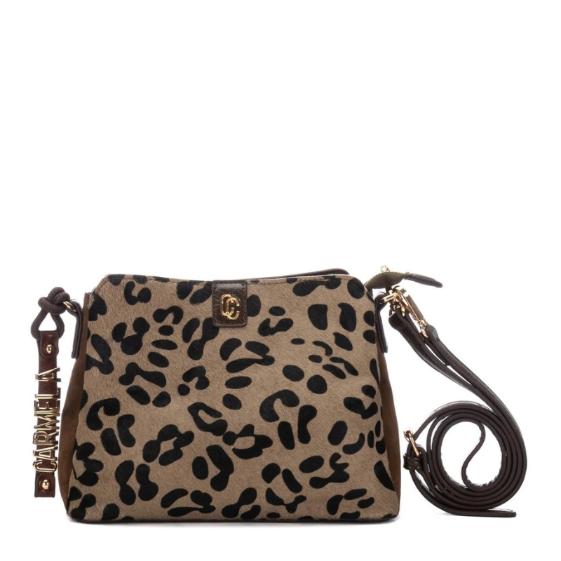 BOLSO LLAVERO PRINT TAUPE