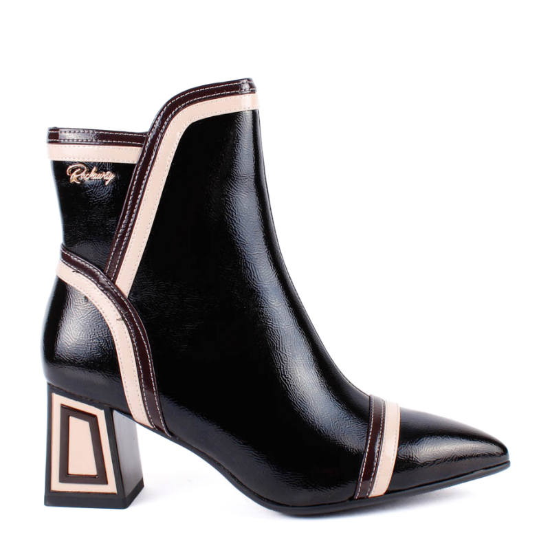 BOTIN LINEAS BICOLOR BLACK 84724