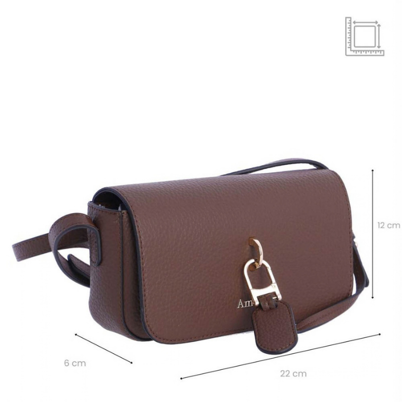 BANDOLERA CANDADO TAUPE