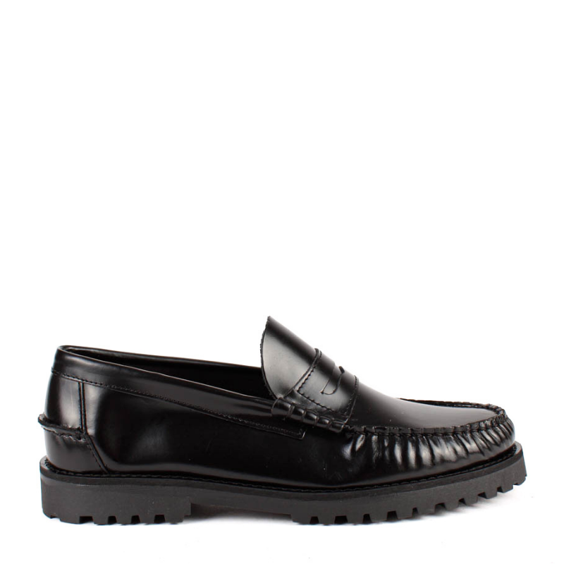 MOCASIN FRUNCIDO TRACK NEGRO 10048