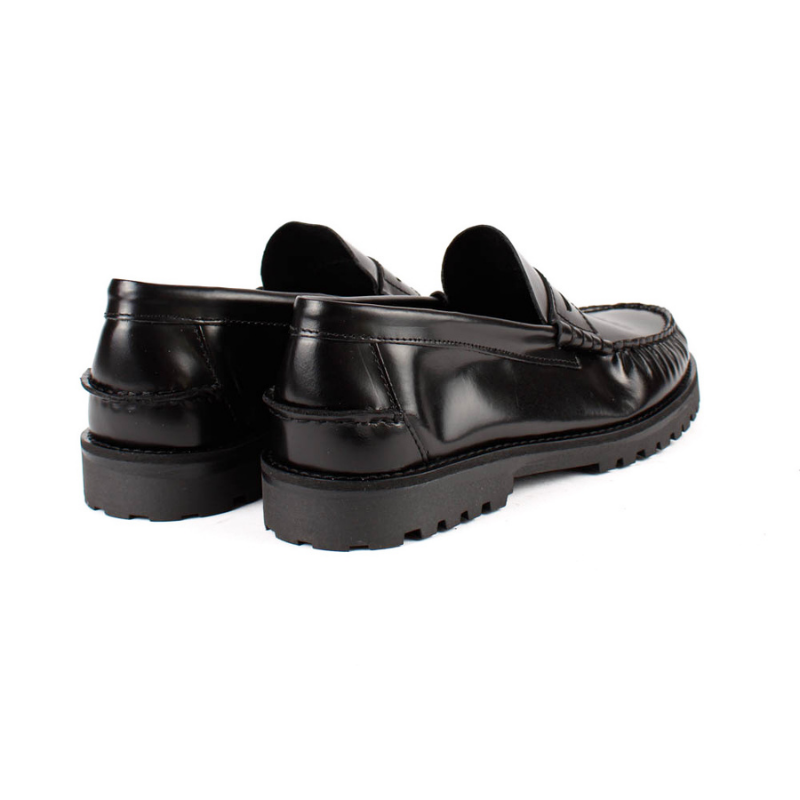 MOCASIN FRUNCIDO TRACK NEGRO 10048