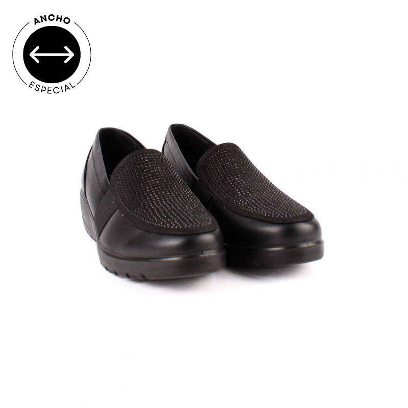 MOCASIN STRASS NEGRO 45410