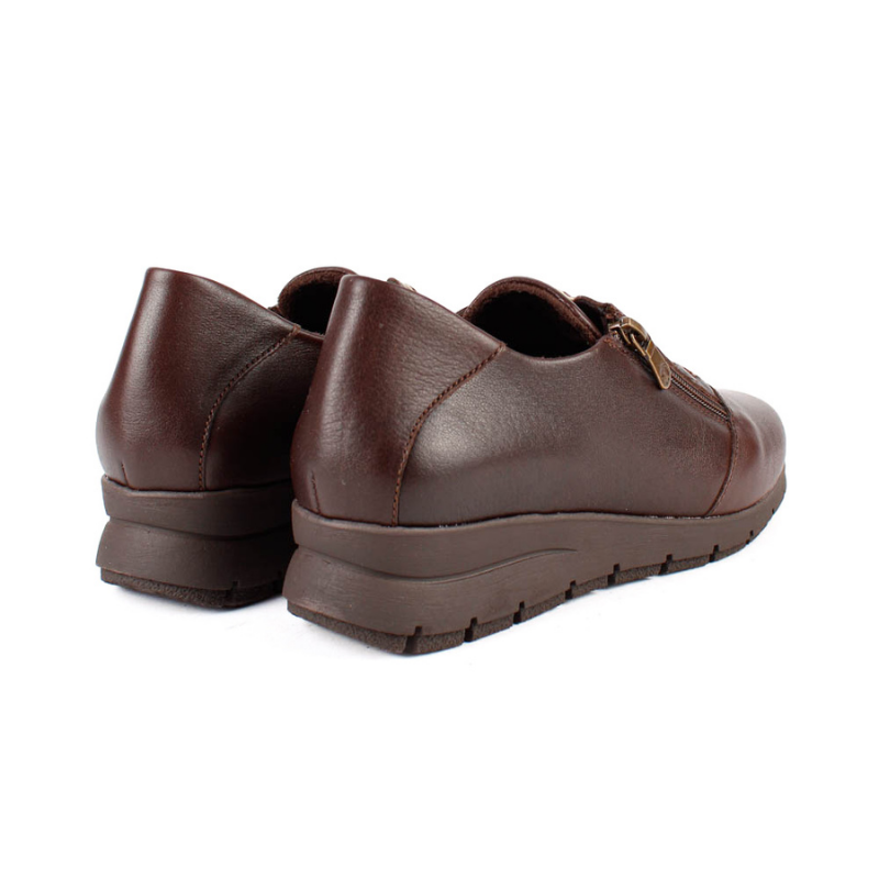 CASUAL ELASTICOS CREMALLERA MARRON
