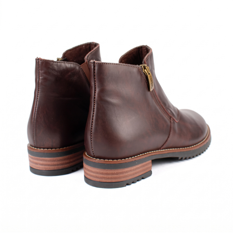 BOTIN CREMALLERA MARRON 2300