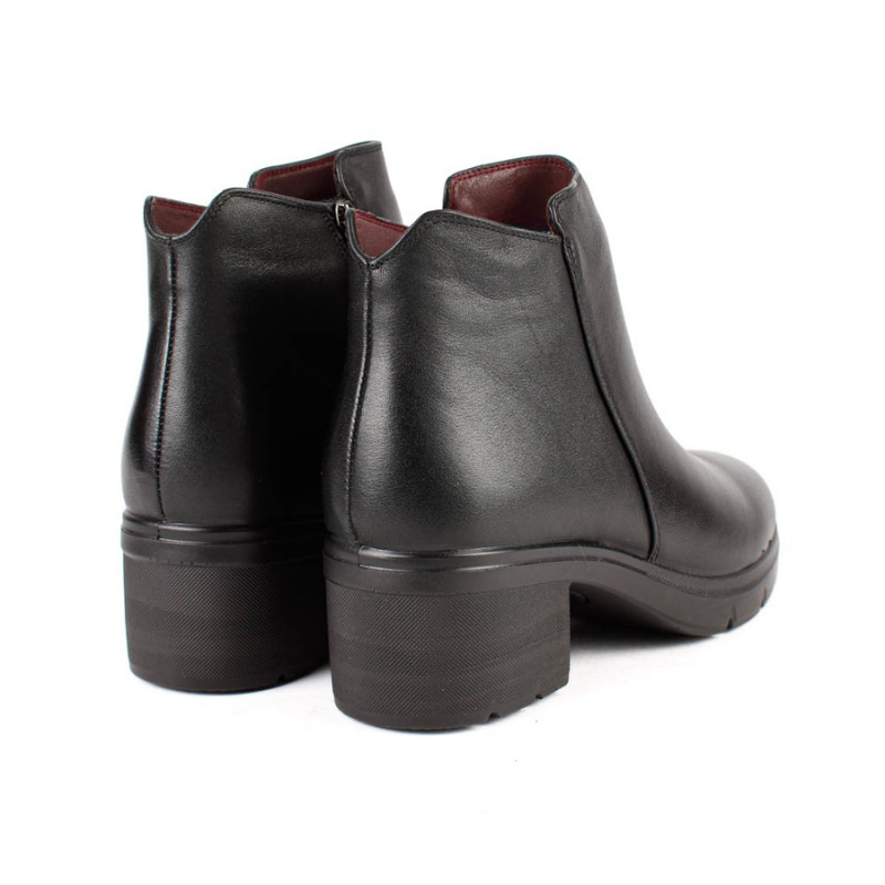 BOTIN CREMALLERA PIEL NEGRO
