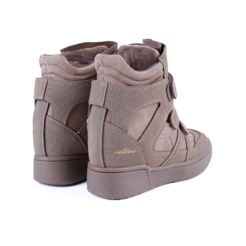 BOTIN SNEAKER VELCROS TAUPE 1361