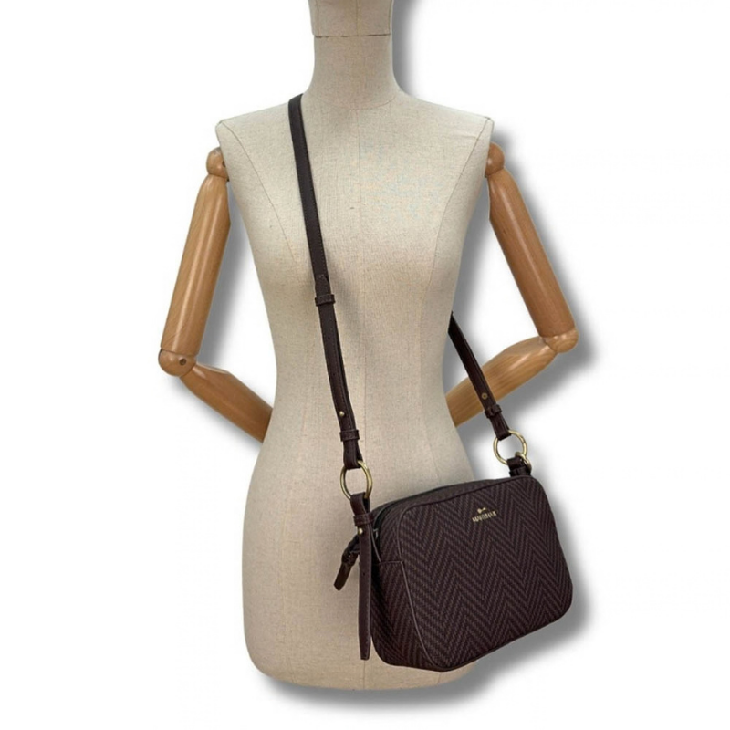 BANDOLERA ESPIGA MARRON