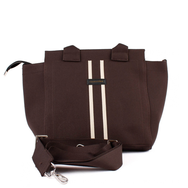 BOLSO TEJIDO BROWN