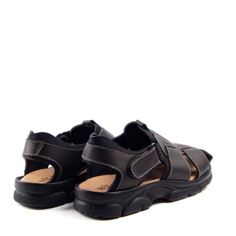 SANDALIA CERRADA VELCRO NEGRO 7003