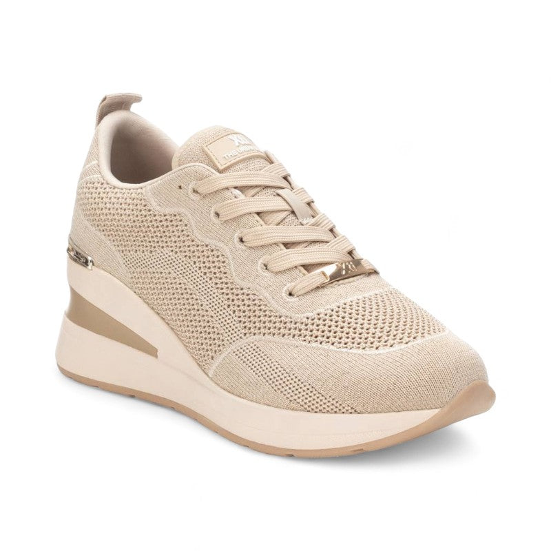 SNEAKER CUÑA KNIT BEIGE 143069