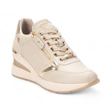 SNEAKER CUÑA ACOLCHADO BEIGE 143071