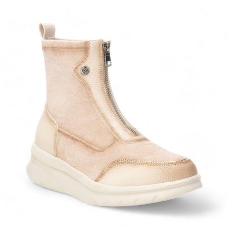 BOTIN SNEAKER CREMALLERA BEIGE 143199