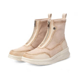 BOTIN SNEAKER CREMALLERA BEIGE 143199