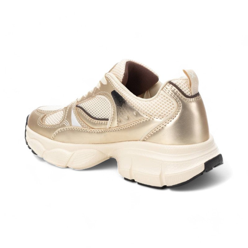 SNEAKER REJILLA BLANCO ORO 143260