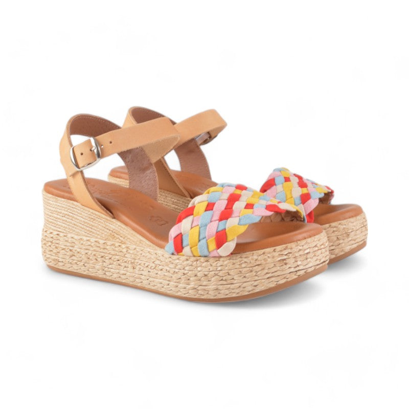 SANDALIA PALA TRENZA MULTICOLOR 241317