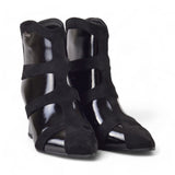 BOTIN CHAROL TIRAS NEGRO 85509A