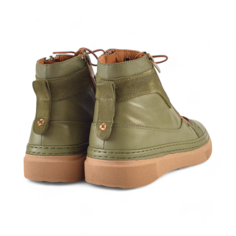 BOTIN CORDON CREMALLERA OLIVE 21-504