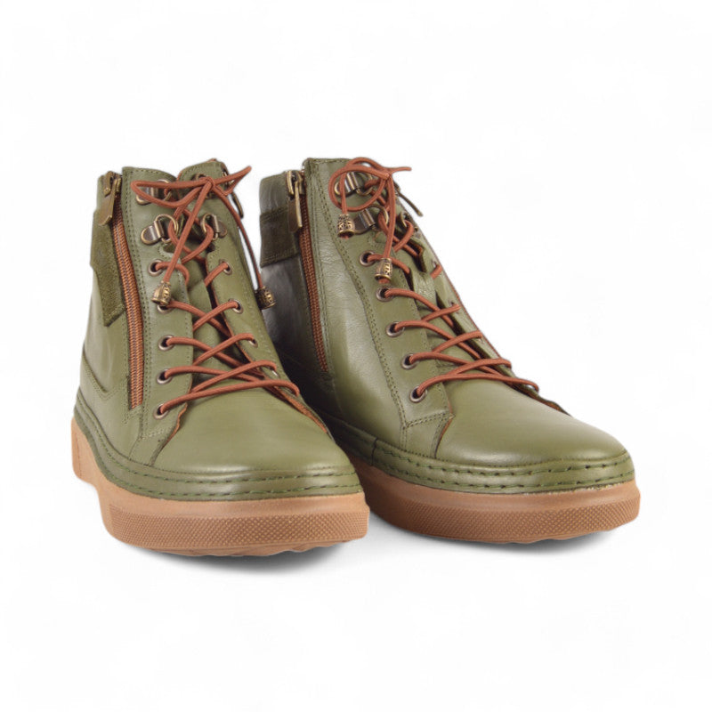 BOTIN CORDON CREMALLERA OLIVE 21-504