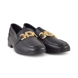 MOCASIN PIEL BORDON NEGRO 24650