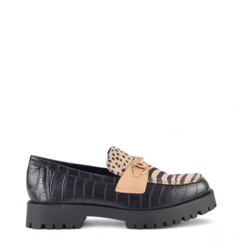 MOCASIN ANIMAL PRINT NEGRO 459G72624