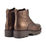 BOTIN CREMALLERA METAL BRONCE