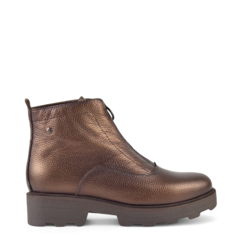 BOTIN CREMALLERA METAL BRONCE