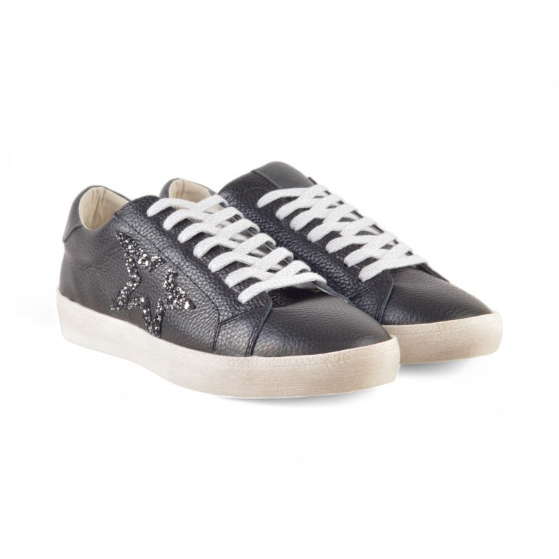 SNEAKER ESTRELLA NEGRO PLOMO SILKI