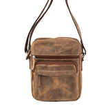 BANDOLERA PIEL CREMALLERAS CUERO