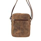 BANDOLERA PIEL CREMALLERAS CUERO