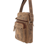 BANDOLERA PIEL CREMALLERAS CUERO