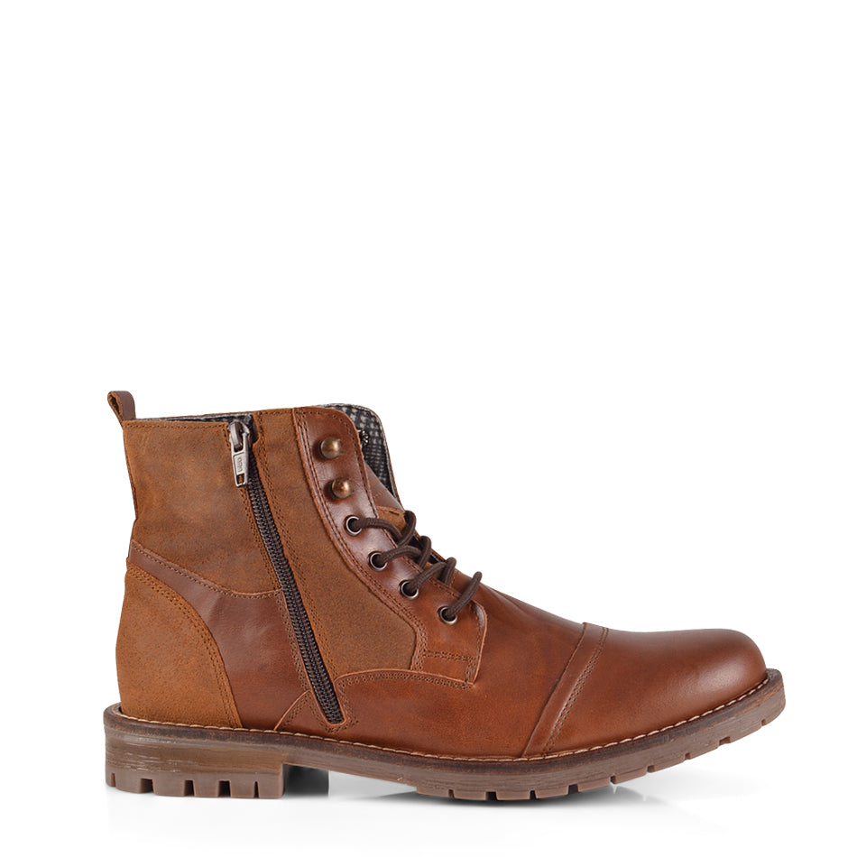 BOTIN CORDONES CUERO 3372