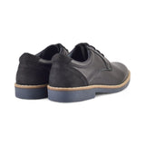 ZAPATO CORDON PIEL GRABADA NEGRO 22872