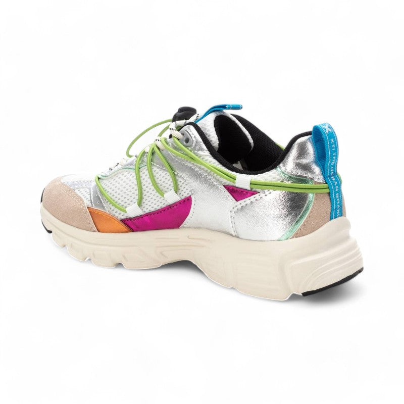 SNEAKER ELASTICO COMBI PLATA 144052