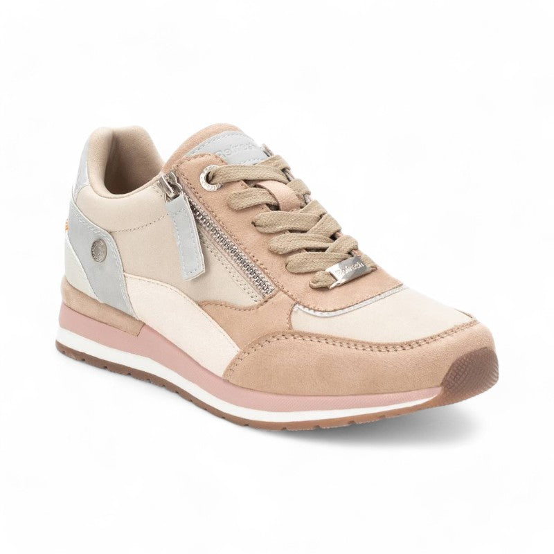 SNEAKER CREMALLERA COMBI BEIGE 171503