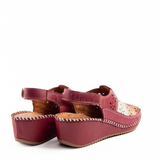 SANDALIA ABOTINADA COMBI BURDEOS 793-60