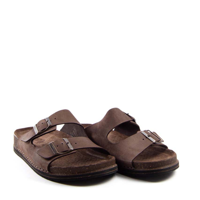 SANDALIA BIO HEBILLAS TESTA MORO 50050