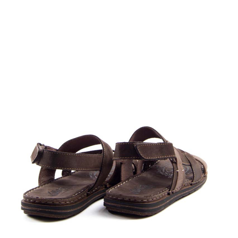 SANDALIA TIRAS VELCRO MORO 28200