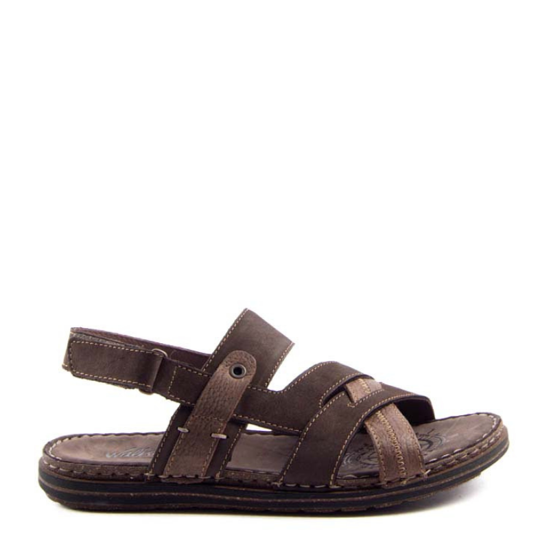 SANDALIA TIRAS VELCRO MORO 28200