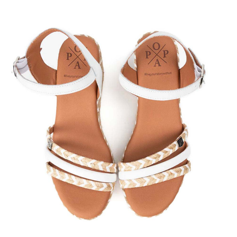 SANDALIA ALBANY CUERDA BLANCO CB33702