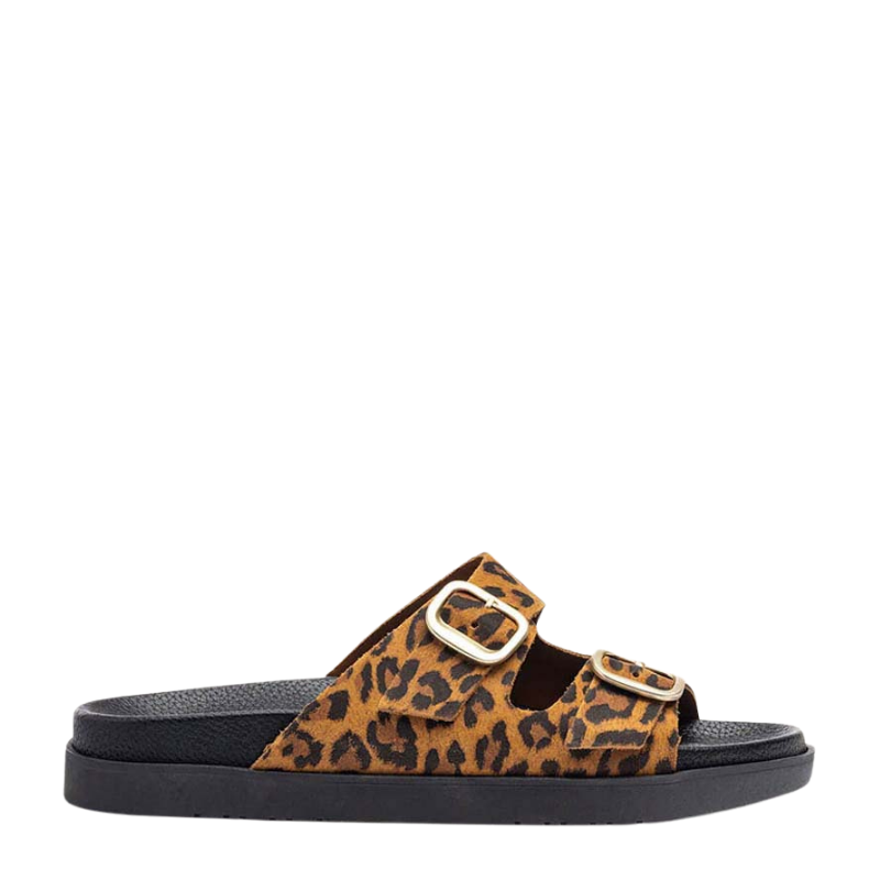 BIO DOBLE HEBILLA LEOPARDO MORENA700