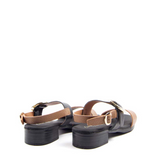 SANDALIA DOBLE TIRA HEBILLA NEGRO 5609