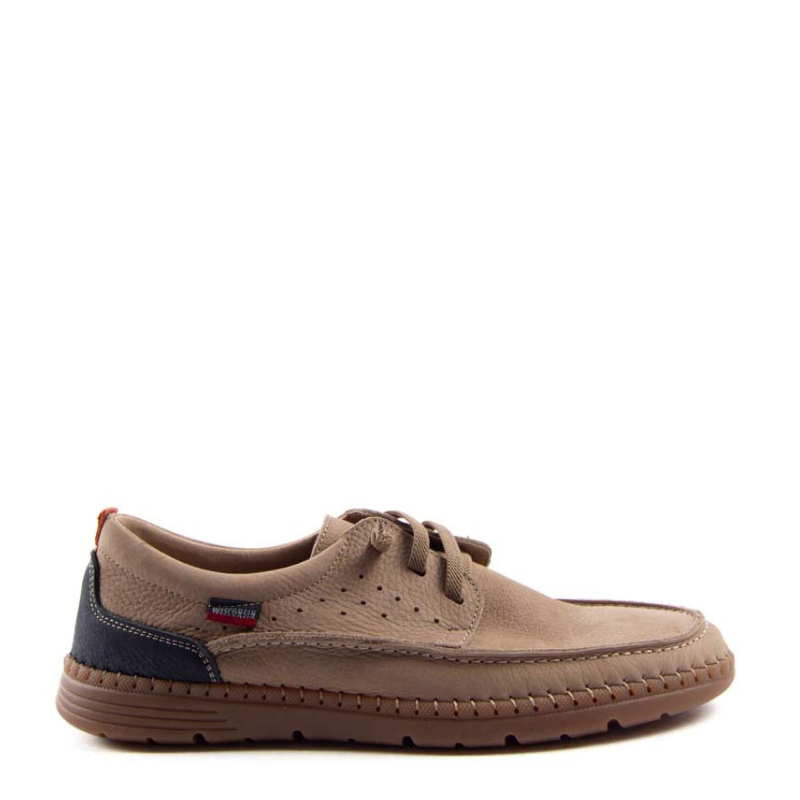 ZAPATO CASUAL ELASTICOS TAUPE 4218